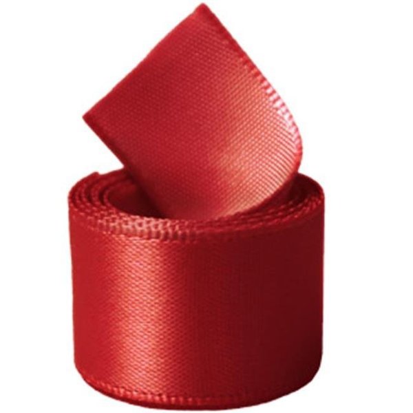Papilion Papilion R07430538025250YD 1.5 in. Single-Face Satin Ribbon 50 Yards - Hot Red R07430538025250YD